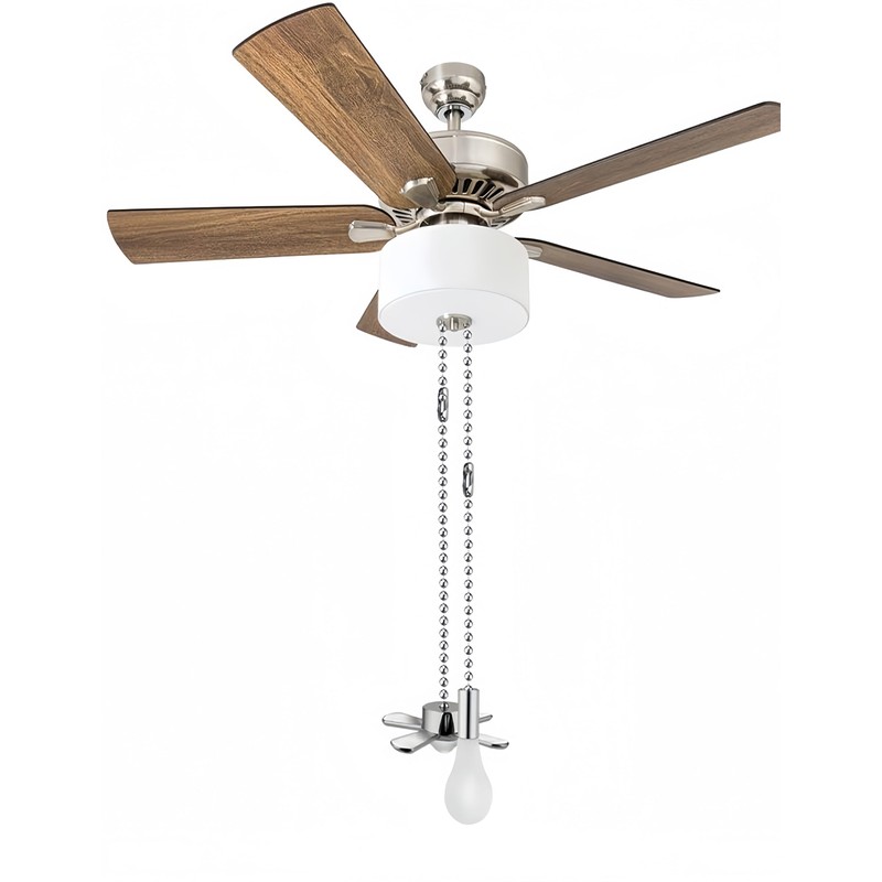 bepisof 2Pack Silver Decorative Ceiling Fan Pull Chain, Beaded Ball