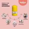 BOLSIUS 4 Yellow Pillar Candles - 3x6 Inches - Individually