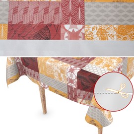 Oilcloth Tablecloth Sold by the Metre Oilcloth Washable Tablecloth PVC Free 100 x 137 cm Cut Edge Chloe