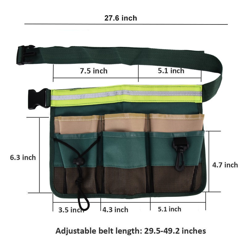 Garden Tool Pocket Adjustable Portable Multi Pocket Design Tool Storage