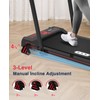 REDLIRO Walking Pad Treadmill with Incline - 2 in 1