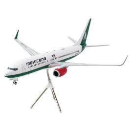 DCD Boeing 737-800 Commercial Aircraft "Mexicana" (XA-ASM) White Green Stripes 1/200 Diecast Model Gemini 200 Series Casting