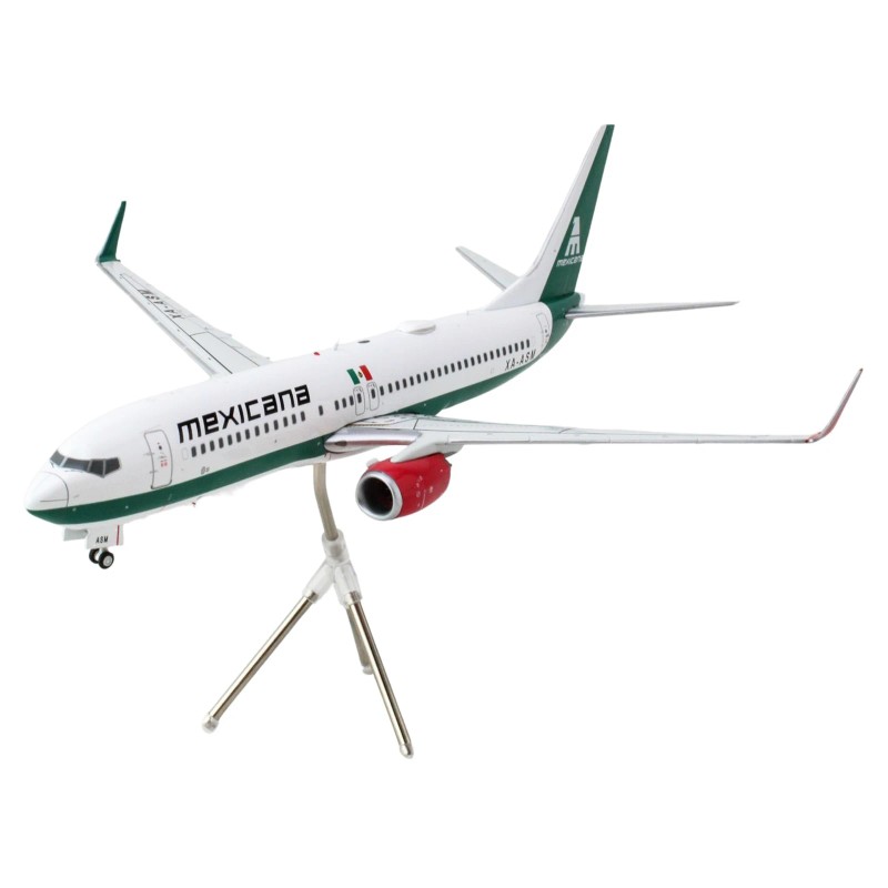 DCD Boeing 737-800 Commercial Aircraft "Mexicana" (XA-ASM) White Green Stripes