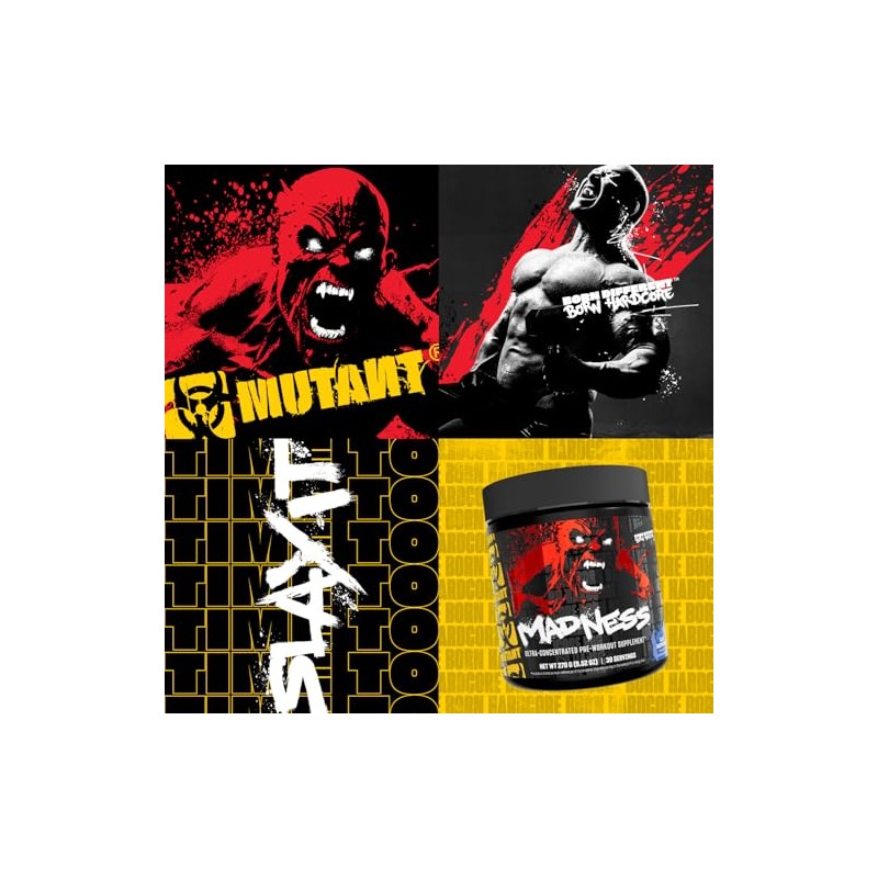 Mutant Madness Pre-Entreno en Polvo Sabor Limonada con Vitaminas 225
