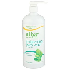 Alba Botanica Very Emollient Bath and Shower Gel Sparkling Mint 32 oz