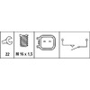 HELLA 6ZF 010 965-031 Switch, reverse light - 12V -