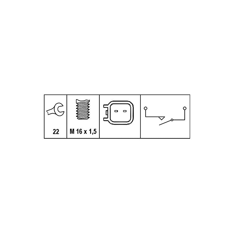 HELLA 6ZF 010 965-031 Switch, reverse light - 12V -