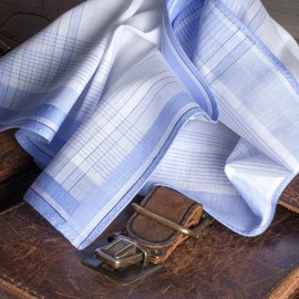 "Lewis" man handkerchiefs - 16" square - 12 units