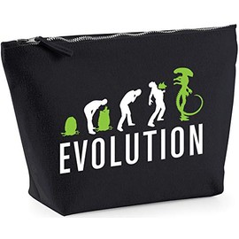 Hippowarehouse ALIEN EVOLUTION printed make up cosmetic wash bag 18x19x9cm