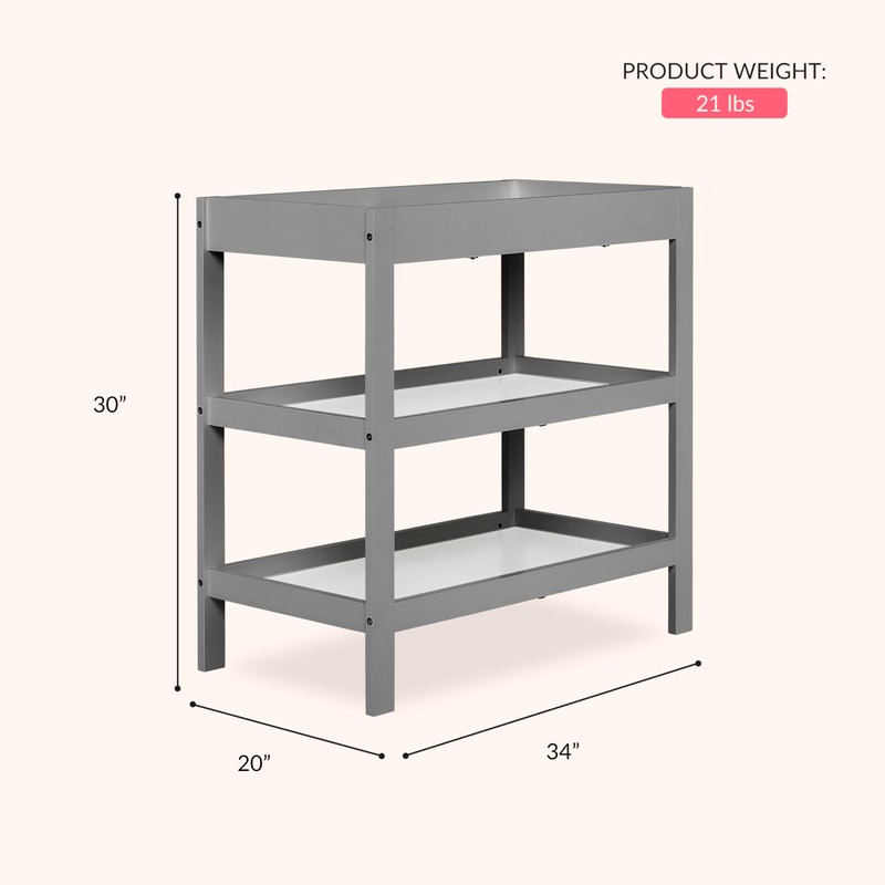 Dream On Me, Ridgefield Changing Table, Storm Grey