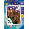 Ravensburger Paint by Numbers, Horses 27844, grey