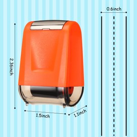 Sherr 2 Pcs Roller Stamps for Teacher Classroom Must Haves Dashed Line Handwriting Stamp Roller Back to School Gift for Kid Preschool Kindergarten Education(2.72 x 2.44 x 1.54 Inch,Red, Orange)