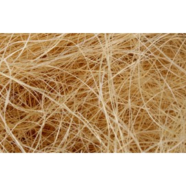 Sansam 0.55 LB Cream Fine Strands of Sisal Fiber for Easter Basket Grass, Gift Box and Vase Filling, Natural Excelsior Packing Filler for Birst Nesting Material, Moss for Indoor Potted Plants and Crafts