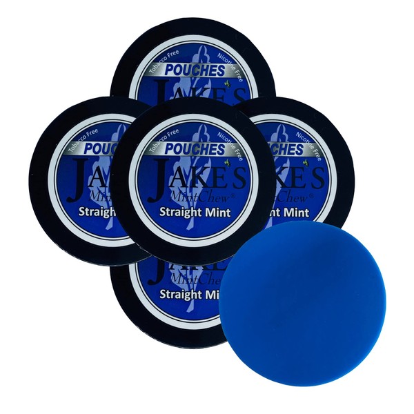 Jake's Mint Chew Straight Mint Pouch 5 Cans with DC