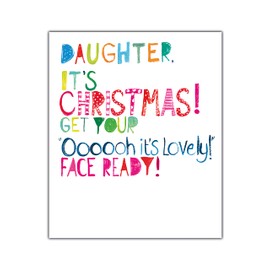 Emotional Rescue Daughter Christmas Card, Funny Christmas Card Daughter, Xmas Card For Daughter, Daughter Christmas Card For Her Funny, Christmas Card Daughter, Multi, XFW2290