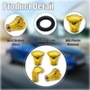 MEAJOO 4PCS Cobra Style Tire Valve Stem Caps, Snakehead Shape,