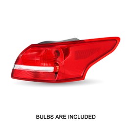 JSBOYAT Tail Light Assembly Fit for 2015-2018 Ford Focus Rear Outer Taillight Brake OEM Tail Lamp (Right Passenger Side)