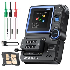 Fasizi Multifunction Transistor Tester: MOSFET, Capacitor, SMD Electronic Component Tester for Diode, Triode, ESR, NPN, PNP – LCR Meter with Anti-Burn Feature