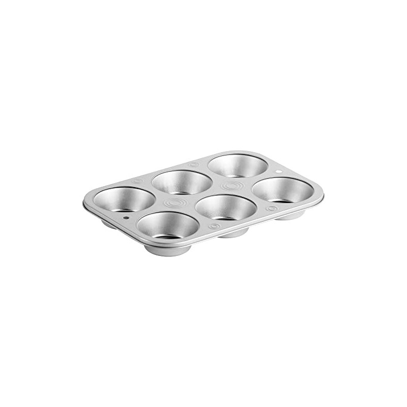 DecorRack Non-Stick Muffin Pan, 6-Cup, Bakeware for Baking Cupcakes (Pack