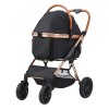 4-Wheel Pet Stroller with Rotate Brakes 66 Lbs Weight Capacity