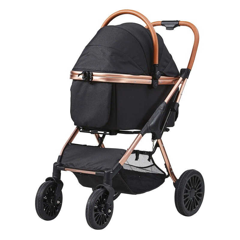 4-Wheel Pet Stroller with Rotate Brakes 66 Lbs Weight Capacity