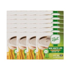 Ball Wide Mouth Lids for Glass Mason Jars, Used for Canning, Pickling, Juice, Jam, Jelly 12-Count, Pack of 24 (288-Lids Total)