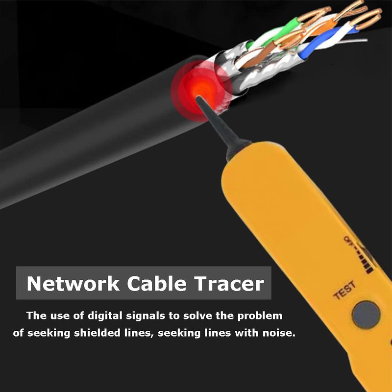 Cable Finder, Portable Network Cable Tester, Tone Generator Probe Tracer,