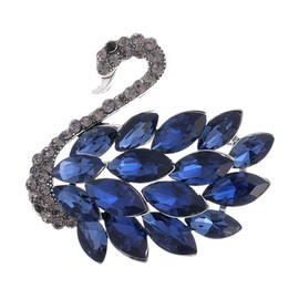 FAIRYGATE Brooches for Women UK Large Swan Brooch Crystal Pin for Girls Elegant Shinning Pendant Gorgeous Valentine's Gift Smarten up Work Clothes Wear at Parties B1627