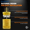 ELEGRP Straight Blade Electrical Plug and Connector Set 15 Amp