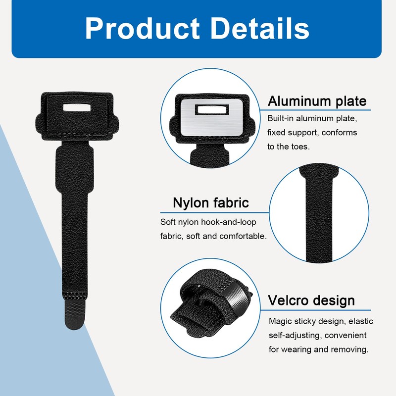 Hammerzehen Korrektoren,Medizinische Zehenbandage zur Schmerzlinderung,Atmungsaktive Hammerzehenpolster für Damen Herren,Korrekturschiene für
