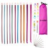 Crochet Hooks Set,11 Size of Aluminum Tunisian Afghan Knitting Needle