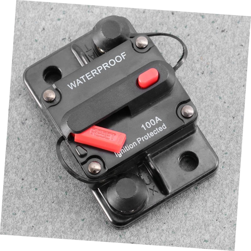 Mobestech 2pcs Circuit Breaker Blackalicious Blacksto e 50a Fuse Car