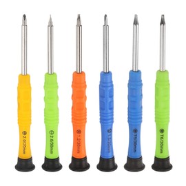 sourcing map 6pcs Small Screwdriver Set with 6 Size Phillips/Slotted/Torx/Five Star/Y-Type Screwdriver Head Repair Tool Kit for Small Appliances Repairs