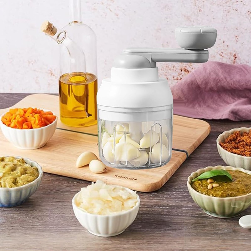 Ruayia Manual Onion Cutter, Vegetable Chopper with Stainless Steel Blades,