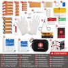 Mini First Aid Kit, 100 Pieces Water-Resistant Hard Shell Small