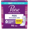 Poise Poise Incontinence & Postpartum Pads for Bladder Leaks, 6