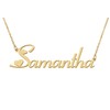Aoloshow 18k Gold Plated Samantha Heart Name Necklace Stainless Steel