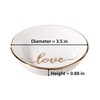 Lillian Rose Love Ceramic Ring Dish, Off-White, 3.5"