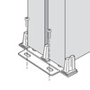 Prime-Line N 6796 Stamped Steel, Adjustable, Closet Door, Floor Guide