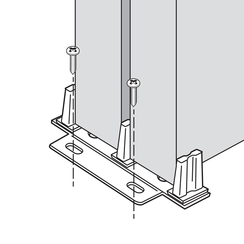 Prime-Line N 6796 Stamped Steel, Adjustable, Closet Door, Floor Guide