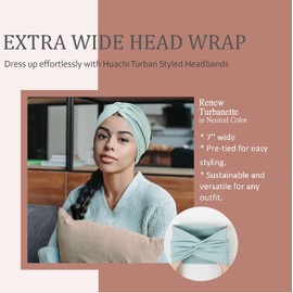 Extra Wide Headbands for Women Non Slip Ribbed Knit Boho Turban Styled Headband Soft Elastic Hair Bands for Women’s Hair Thick Head Wrap for Women Fashion Hair Accessories