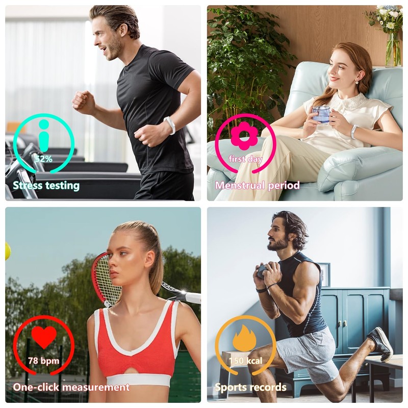 Fenamor Smartwatch Health Wristband (Silver)