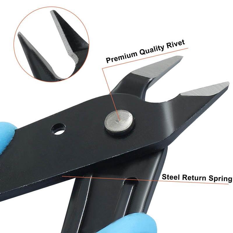 Murtenze 3 Pack 170ii Wire Flush Snips Micro Wire Cutters,