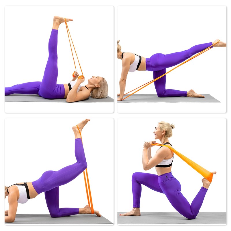 CAPASTEC Stretch Band, Resistance Band, 8 Levels of Strength, Flexible