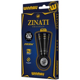 WINMAU Zinati 24 g Professional Tungsten Steel Tip Darts Set with Flights and Shafts