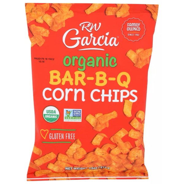 R.W. Garcia Organic Bar B Q Corn Chips 7.5 Oz