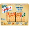 Lance Sandwich Crackers, Variety Pack Captain's Wafers, 8 Ct Box