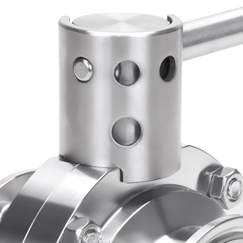 DERNORD 2 Pack 2 Inch Tri Clamp Sanitary Butterfly Valve