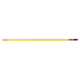 Rubbermaid Commercial Products Standard Quick-Connect Steel Mop Handle, 52-Inch, Yellow, Compatible with Rubbermaid Quick-Connect Mop Frames and Dusters for Floor Cleaning, Pack of 6