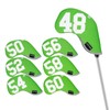 Andux 7pcs/Set Golf Wedge Irons Club Head Covers with Degree